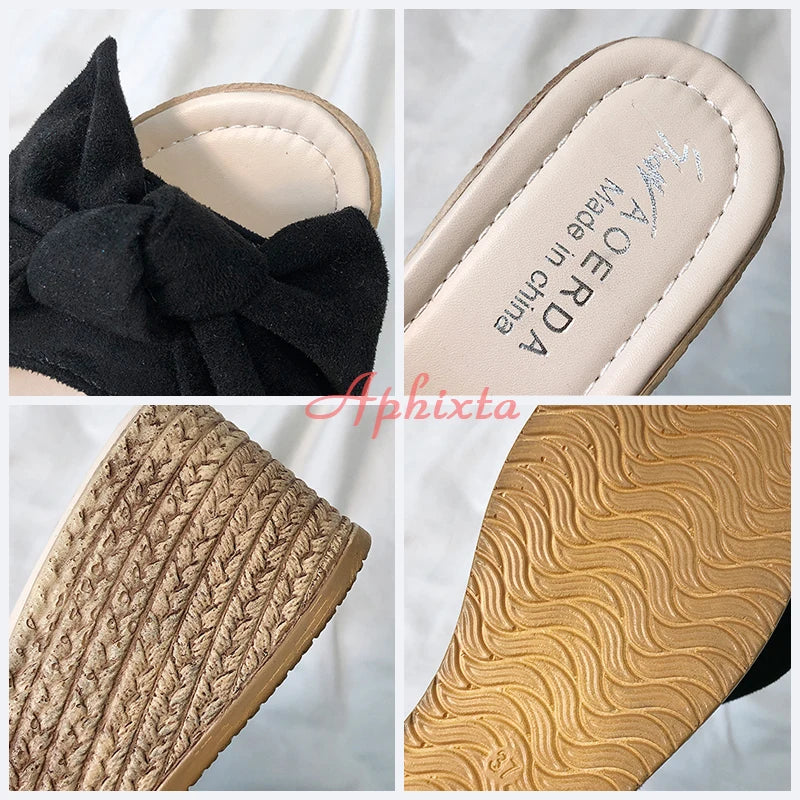 7cm or 9cm Summer Women Wedge Slippers Platform