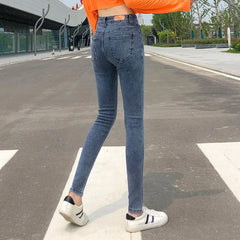 Women Stretch High Waist Classic Retro Jeans