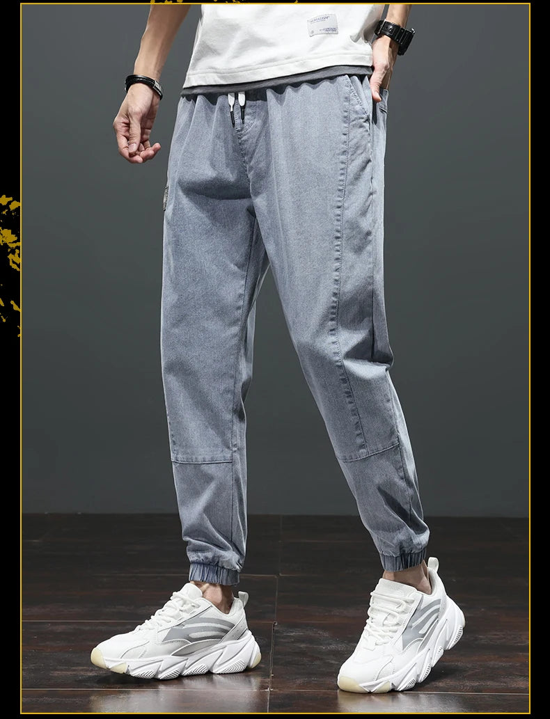 Trendy Brand Men’s Jeans Loose Straight Leg Wide-leg Casual Trousers