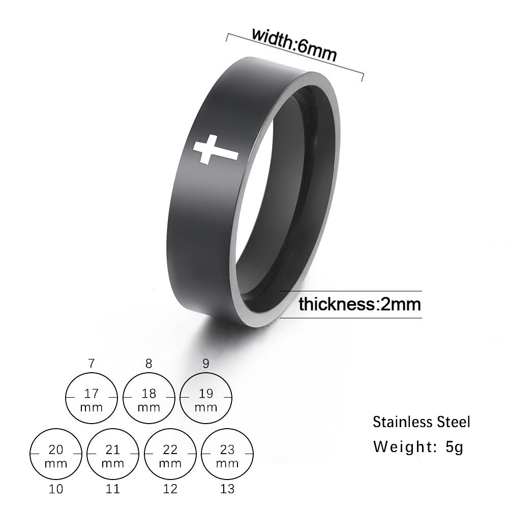 Fashion Simple Stainless Steel Ring Casual