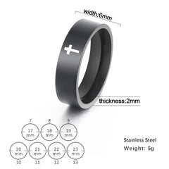 Fashion Simple Stainless Steel Ring Casual