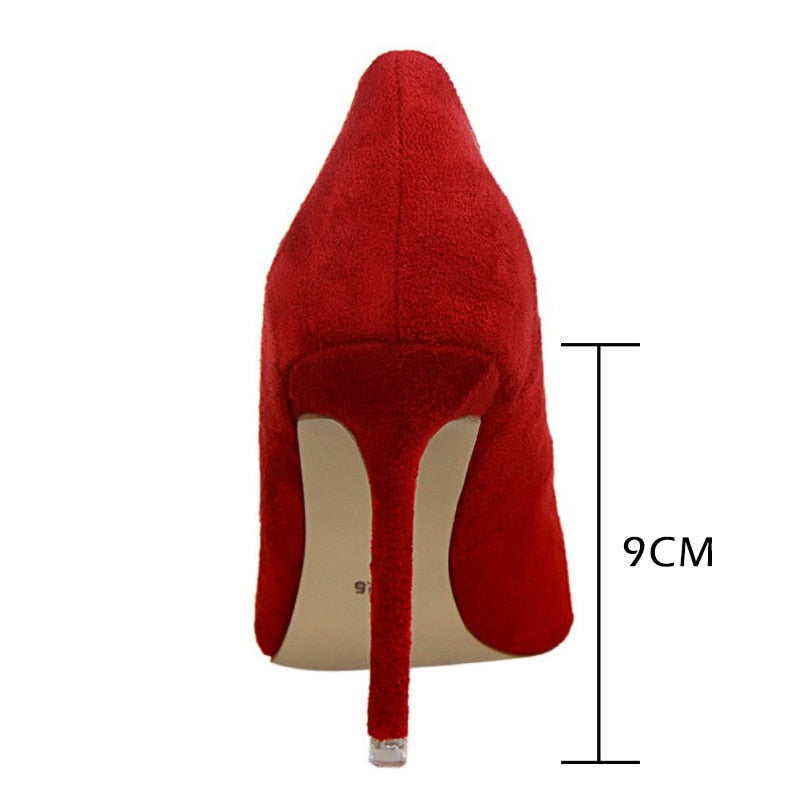 Shoes Women Pumps Fashion High Heels Casual Pointed Toe