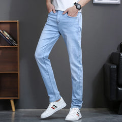 Classic Style Brand Jeans Men Casual Stretch Slim Denim Pants