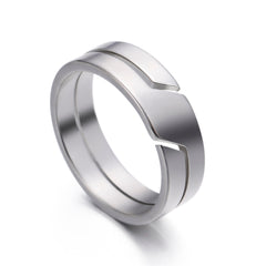 Fashion Simple Stainless Steel Ring Casual