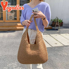 Summer Straw Bag For Women Woven Handmade Handbag