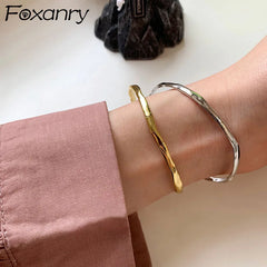 Stamp Bracelet Vintage Irregular Texture Bangles Jewelry