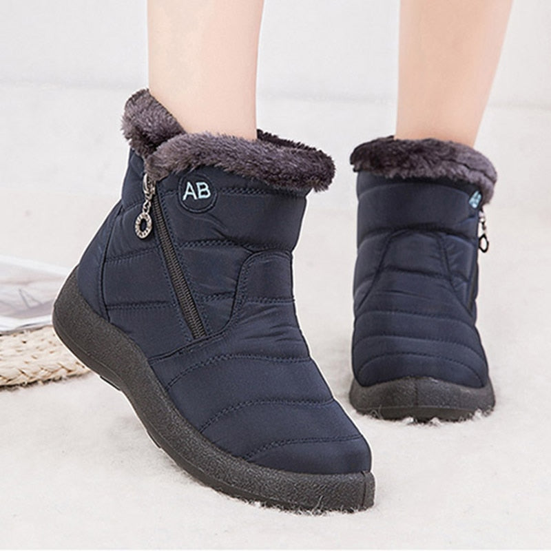 Winter Women Thick Bottom Ankle Boots Fashion