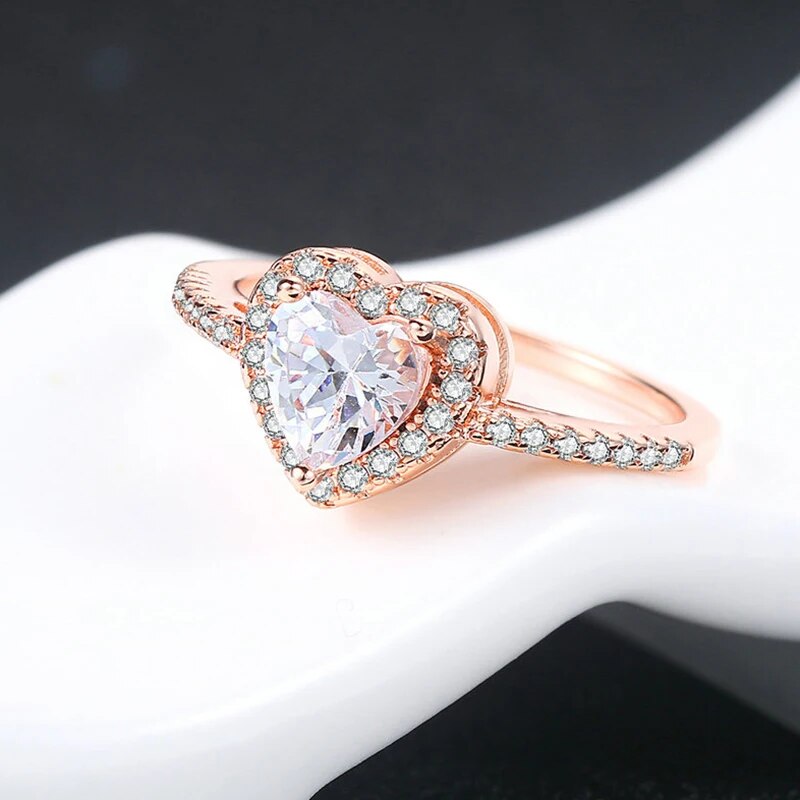 Heart Shape Rings For Women Jewelry