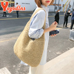 Summer Straw Bag For Women Woven Handmade Handbag