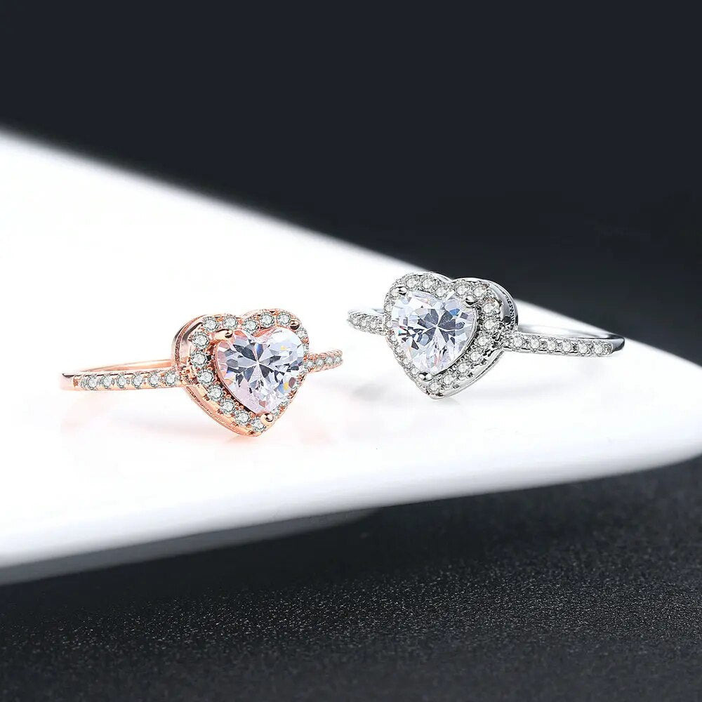 Heart Shape Rings For Women Jewelry