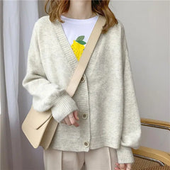 Sweater Cardigans Spring Solid Coat Chic style Casual