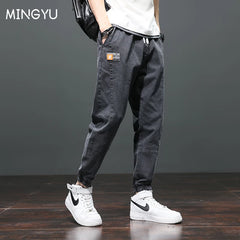 Trendy Brand Men’s Jeans Loose Straight Leg Wide-leg Casual Trousers