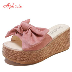 7cm or 9cm Summer Women Wedge Slippers Platform