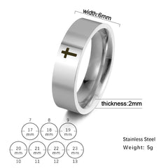 Fashion Simple Stainless Steel Ring Casual