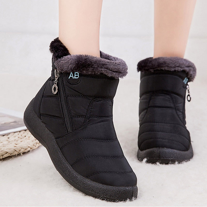 Winter Women Thick Bottom Ankle Boots Fashion