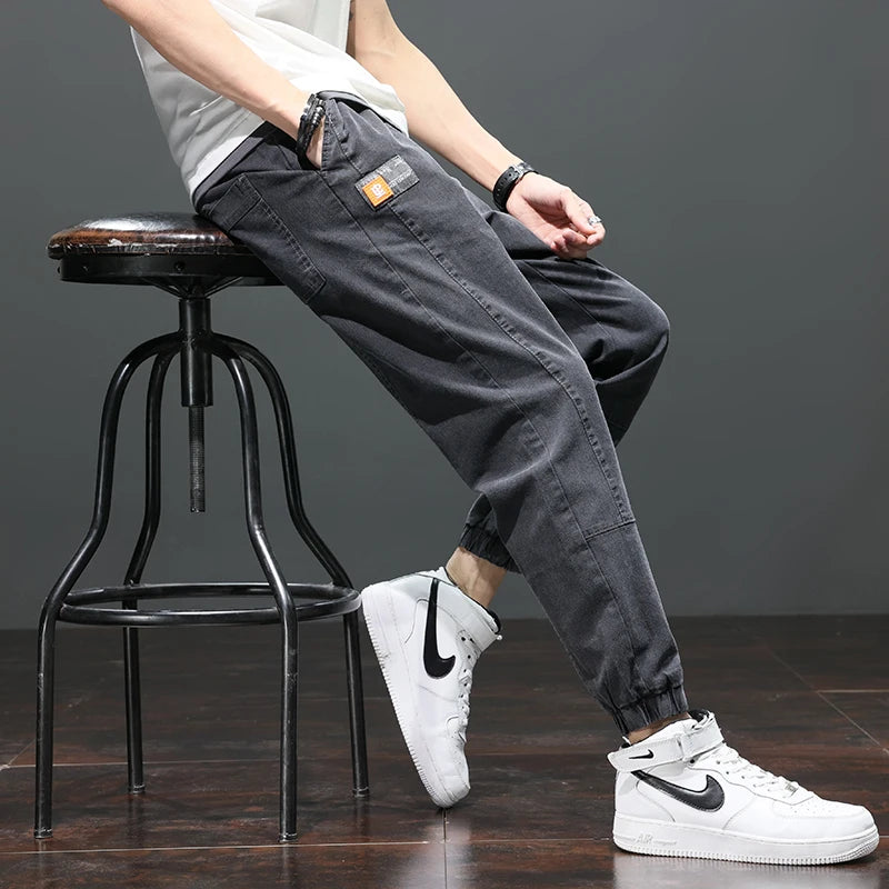 Trendy Brand Men’s Jeans Loose Straight Leg Wide-leg Casual Trousers