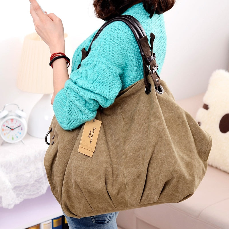 Women Canvas Messenger Bags Female Crossbody Bags