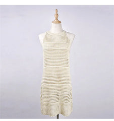 Beach Cover up Crochet Bikini Wrap Dress Bathing Suit