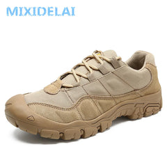 Cow Suede Leather Outdoor Breathable Male Sneakers Shoes