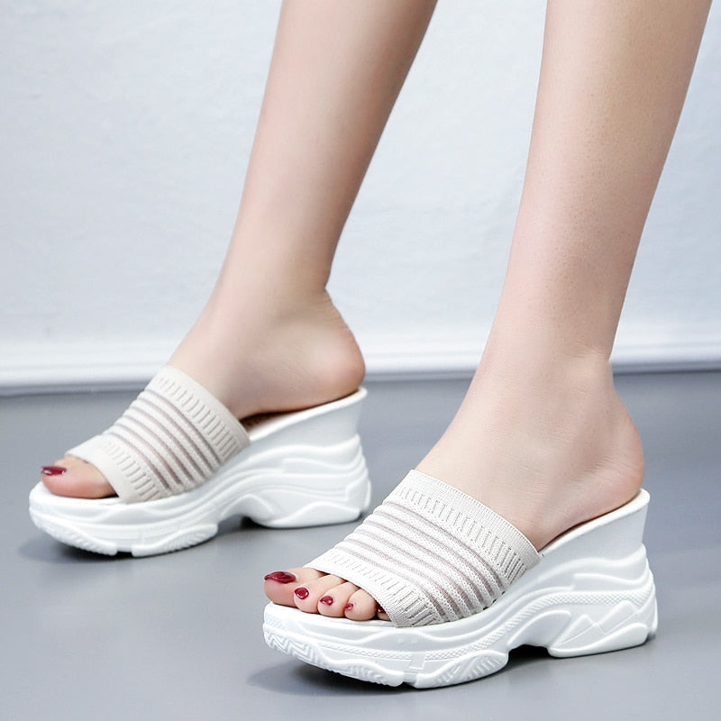 Platform Wedge Slippers Women Shoes Sandals