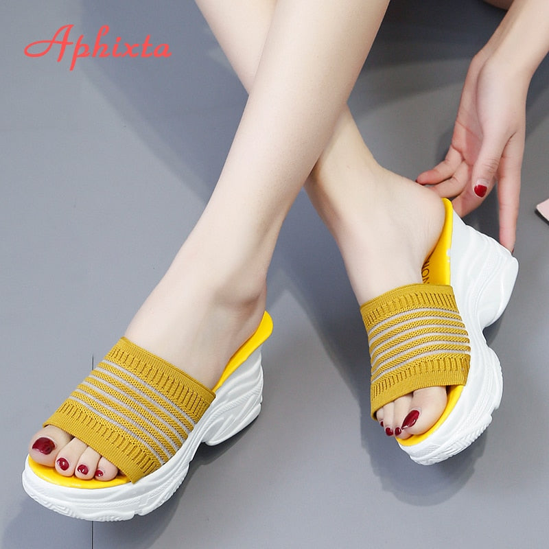 Platform Wedge Slippers Women Shoes Sandals