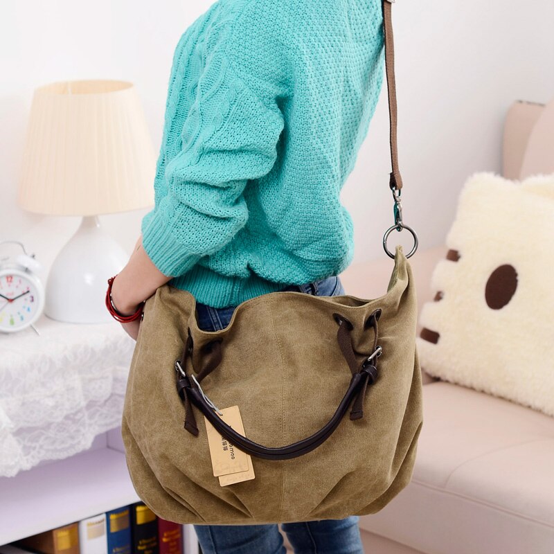 Women Canvas Messenger Bags Female Crossbody Bags