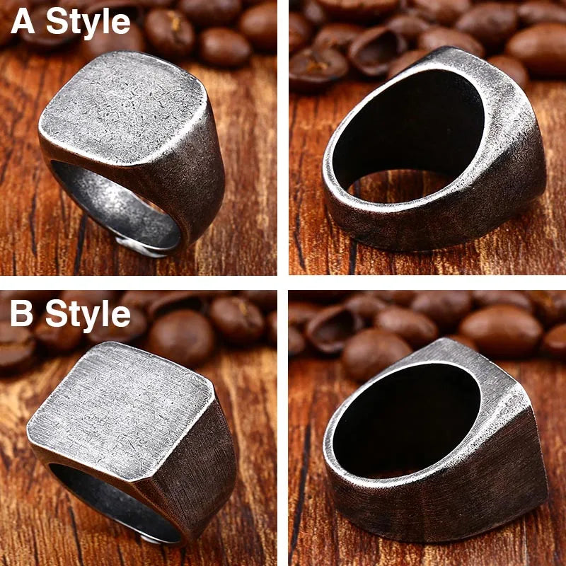 Round and square fashion ring jewelry