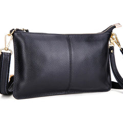 Women Genuine Leather Clutches Candy Color Shoulder Bags