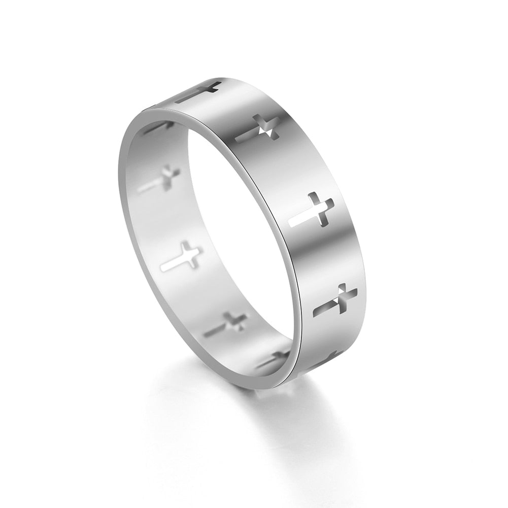 Fashion Simple Stainless Steel Ring Casual