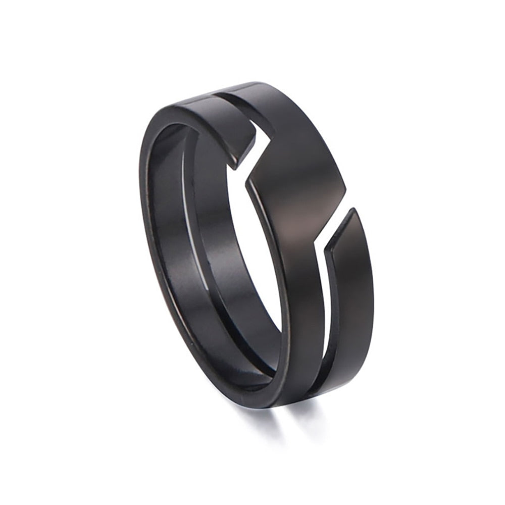 Fashion Simple Stainless Steel Ring Casual