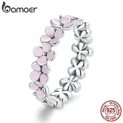 Pink Wreath Finger Ring for Women Jewelry  Colors