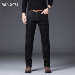 Denim Pants Brand Classic Clothes Overalls Straight Trousers