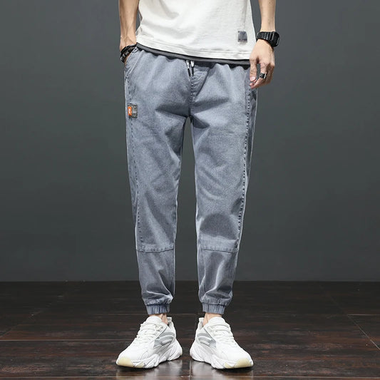 Trendy Brand Men’s Jeans Loose Straight Leg Wide-leg Casual Trousers