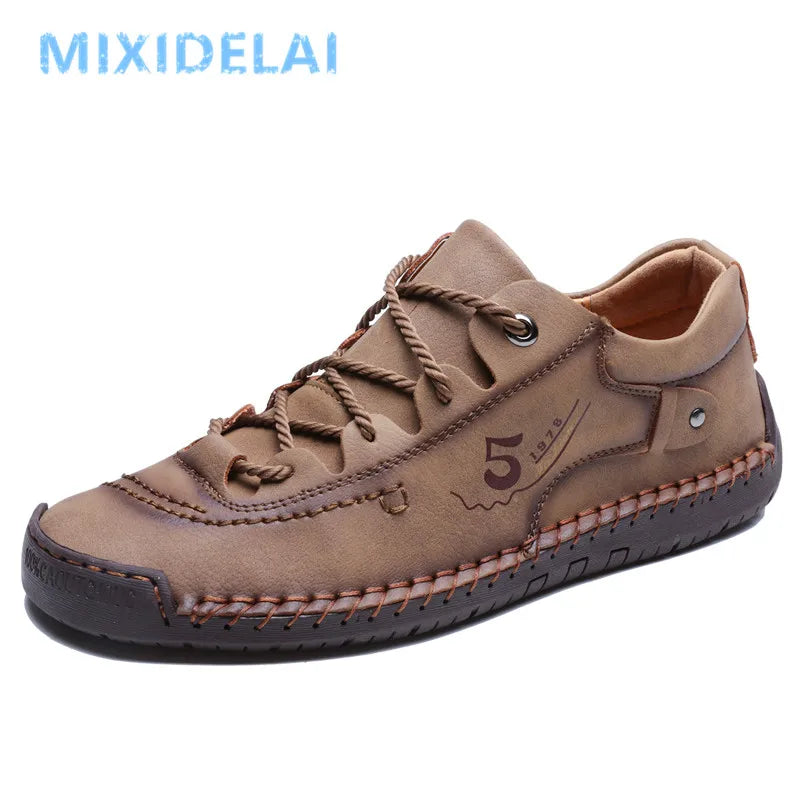 Men Casual Shoes Handmade Leather Loafers Men's Sneakers