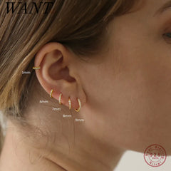 Hoop Earrings Simple Ear Buckle Piercing Jewelry Accessories