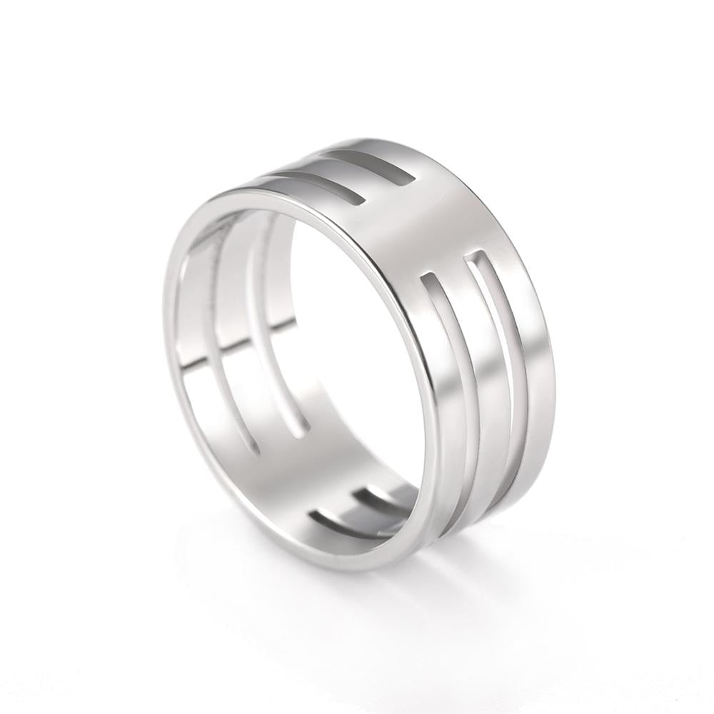 Fashion Simple Stainless Steel Ring Casual