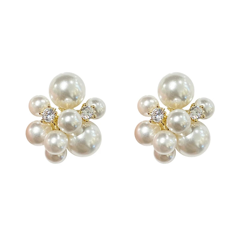 Pearl Stud Earrings For Fashion Jewelry Accessories