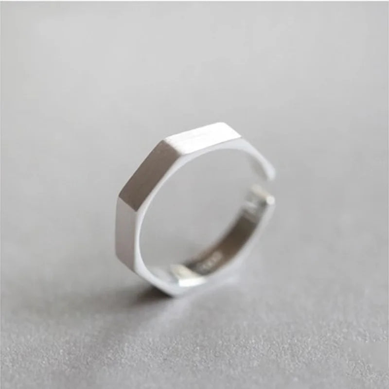 Silver Color Rings Creative Geometric Jewelry