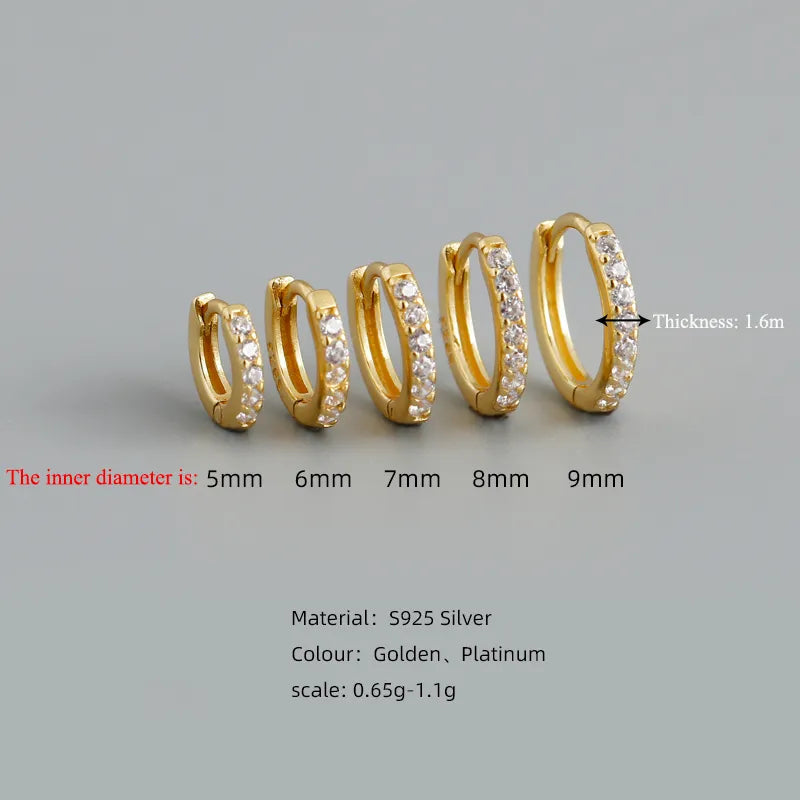 Hoop Earrings Simple Ear Buckle Piercing Jewelry Accessories