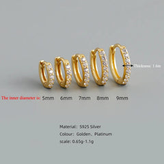 Hoop Earrings Simple Ear Buckle Piercing Jewelry Accessories