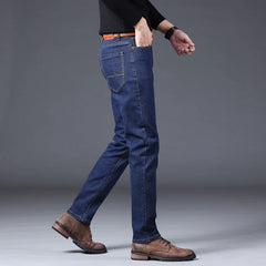 Denim Pants Brand Classic Clothes Overalls Straight Trousers