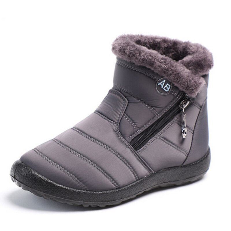 Women Warm Snow Faux Suede Ankle Boots