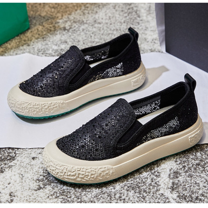 Summer Thick-soled Fisherman Casual Breathable Lace Mesh Shoes