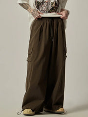 Baggy Cargo Pants Men Oversize Wide Leg Cargo Trousers