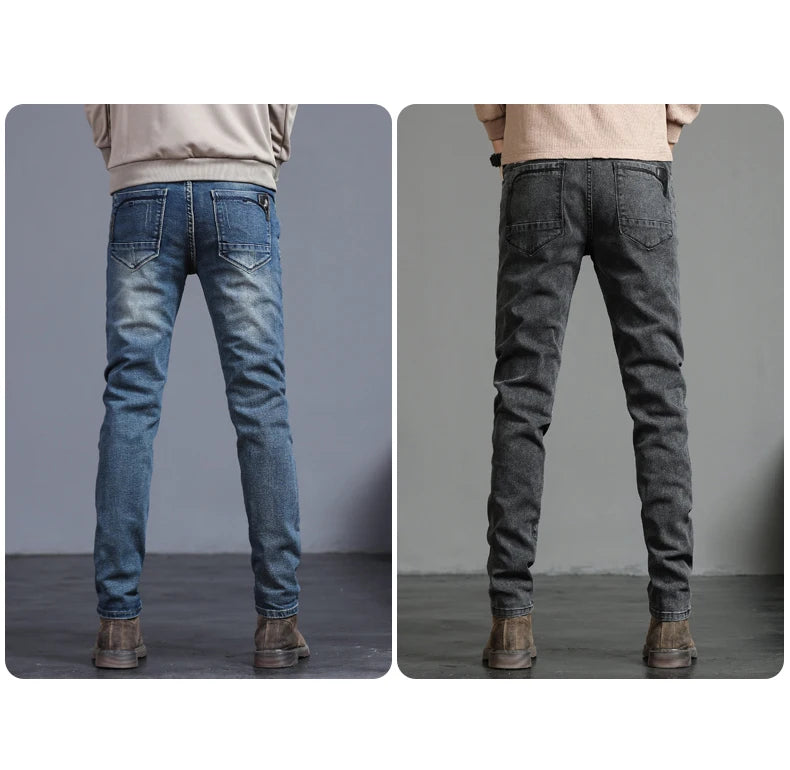 Men's Skinny Jeans Fashion Casual Elastic Denim Trousers