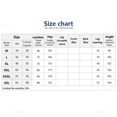 Clothing Cotton Jeans Men Baggy Elastic Waist Cargo Denim
