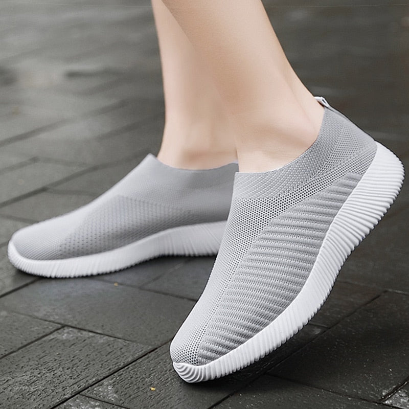 Women Shoes Breathable Flats Elastic Flat Shoes