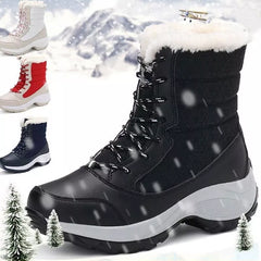 Winter Waterproof Women Snow Boots Plush Warm Ankle Boots