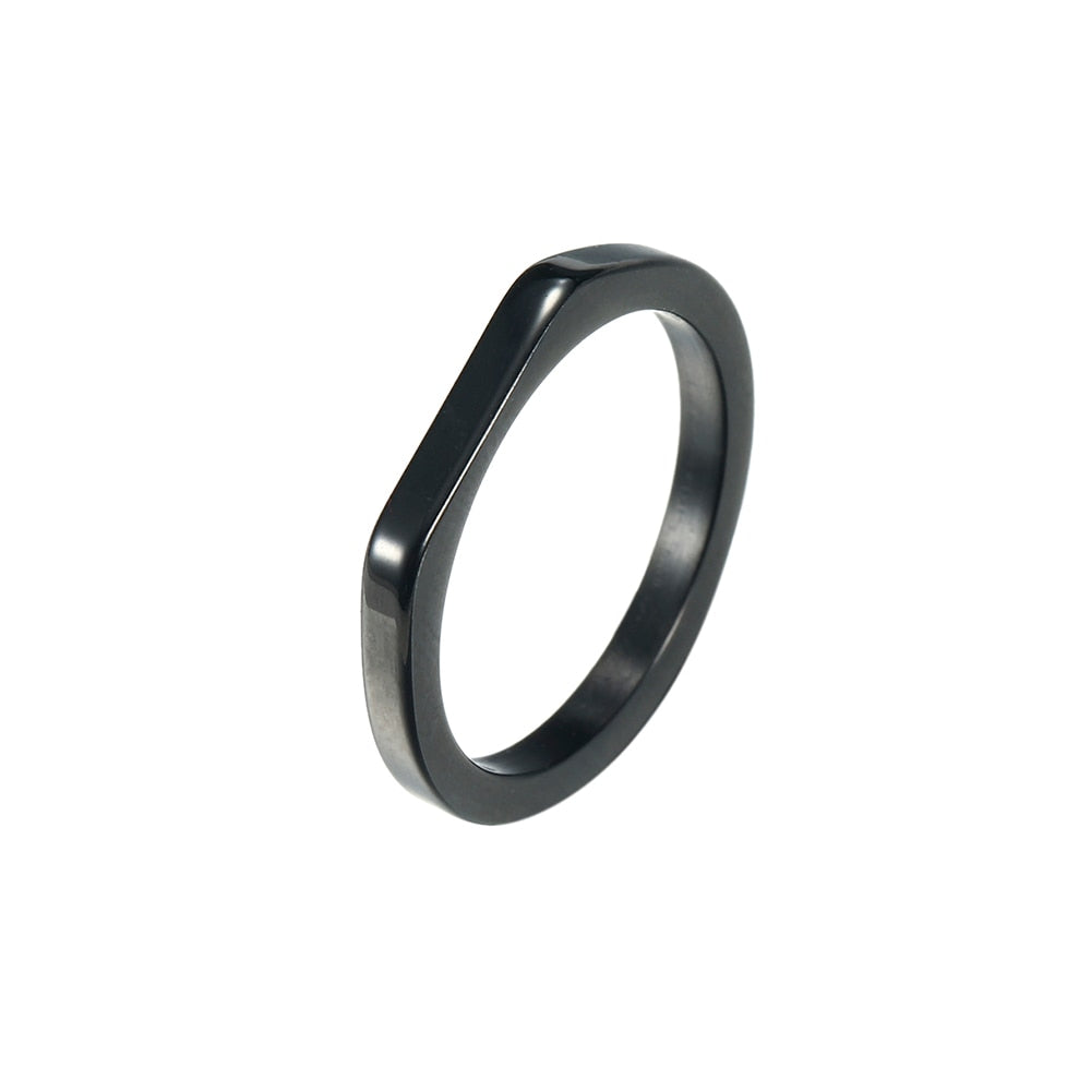 Fashion Simple Stainless Steel Ring Casual