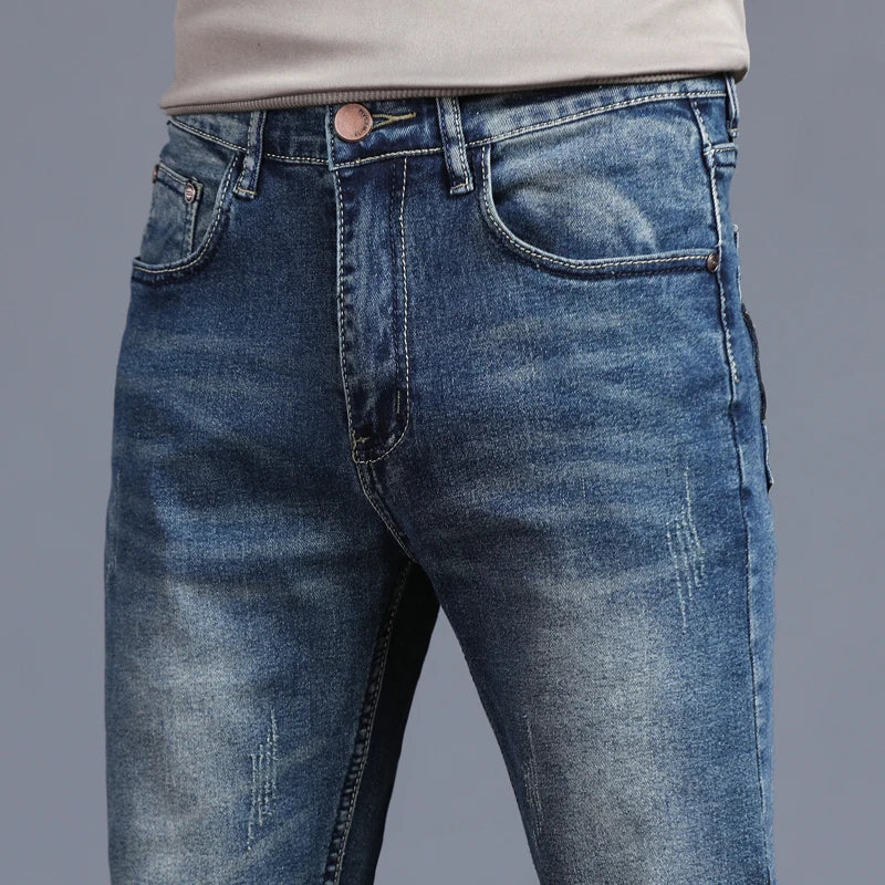 Men's Skinny Jeans Fashion Casual Elastic Denim Trousers